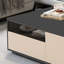 Table basse simple en bois massif sur pied