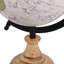 Globe décoratif Koregan avec base en bois pour la décoration intérieure - Sculpture moderne pour les salles d'étude, le salon ou les tablettes - 12 po
