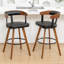 Tabourets de comptoir pivotants en cuir Modern-2105635186-2105635187