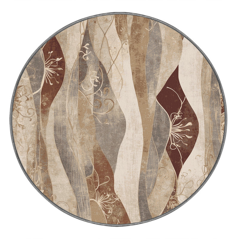 Tapis Tranquil Blush, Rond 4 pi