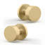 Mega Poignées Buena Poignées de porte d'intimité Paquet de 2 - Poignées de porte de lit et de salle de bain avec serrure d'intimité, convient à toutes les portes standard - Laiton satiné-133011158-133011161-136259716