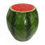 Tabouret de fruits Watermelon, tabouret en résine surdimensionné, table d'appoint