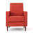 Button Tufted Upholstered Manual Push-Back Recliner -1831055583