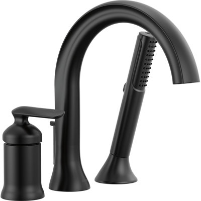 Three Hole Roman Tub Trim with Hand Shower