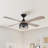 Cassio 52" 4-Blade Ceiling Fan with Remote and Light Kit Included