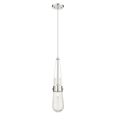 Milan 1 Light 4" Cord Hung Pendant