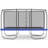Skywalker Trampolines 15ft x 9ft Rectangle Trampoline with Enclosure – Blue
