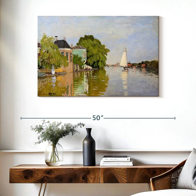 Maisons Harpa sur l'Achterzaan 1871, H 26 po x l 39 po
