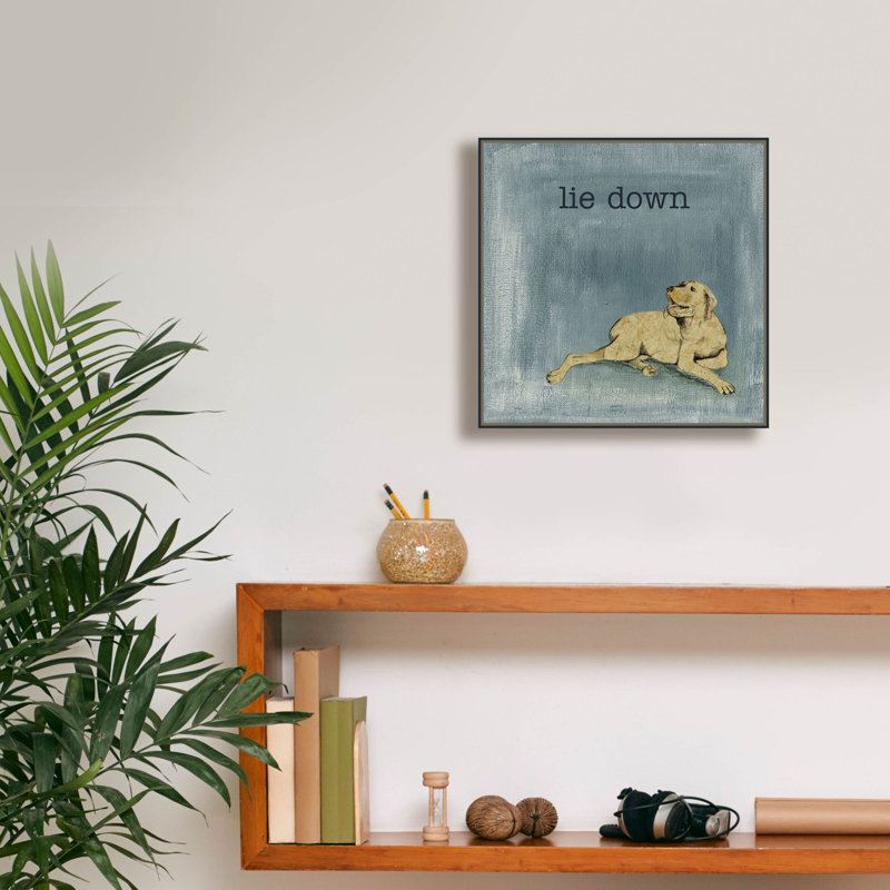 «Lie Down» par Alicia Ludwig, art mural sur toile, H 12 po x l 12 po