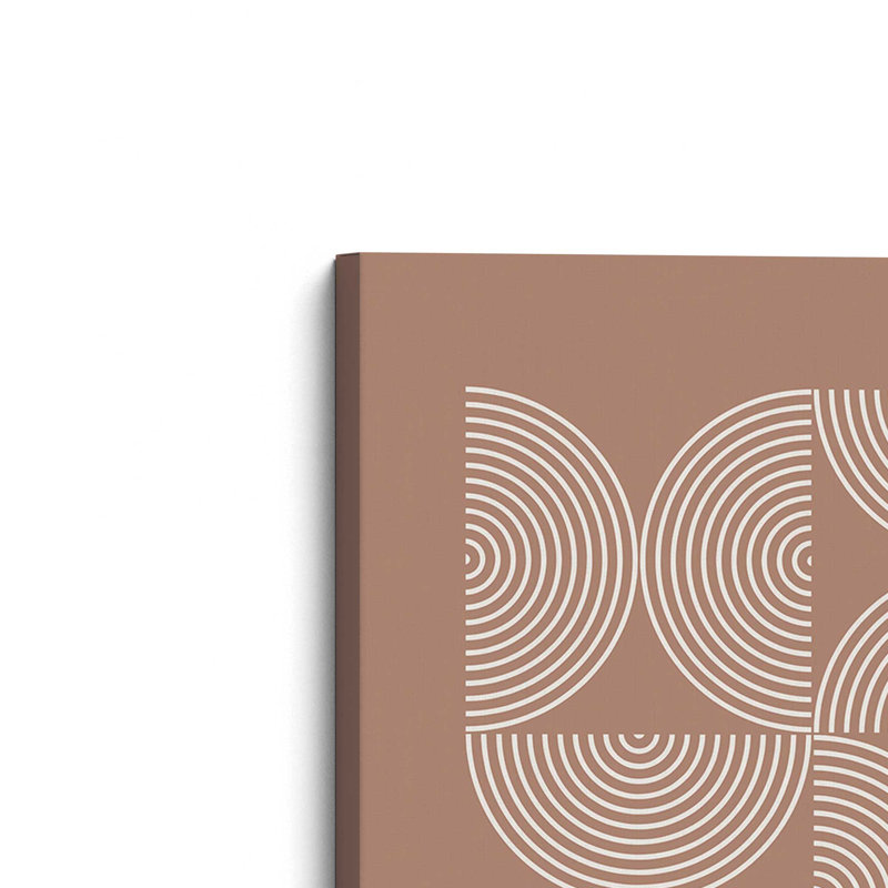 Brown Bauhaus Composition Poster II Wrapped Canvas, 36" H x 24" W
