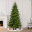 7.5' Lighted Artificial Spruce Christmas Tree