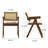 Mila Rattan Solid Wood Dining Chairs, Walnut-1922918480