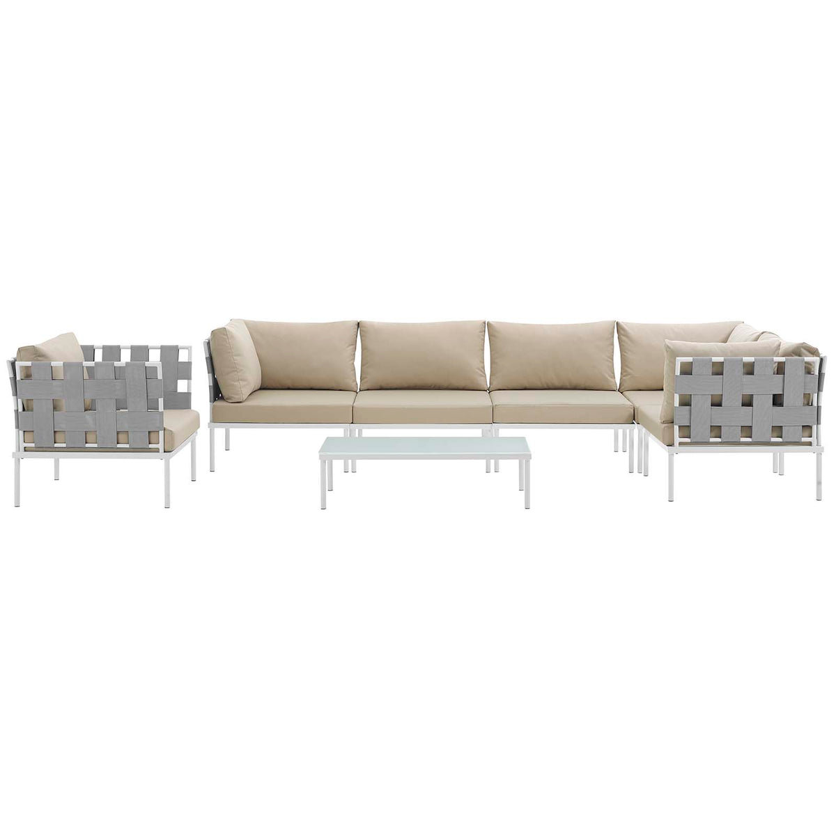 Harmony 6-Person Patio Seating Group, Beige