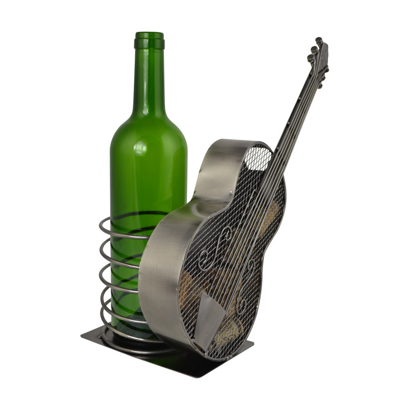 Support de bouteille de guitare en métal 12 po et porte-bouchon