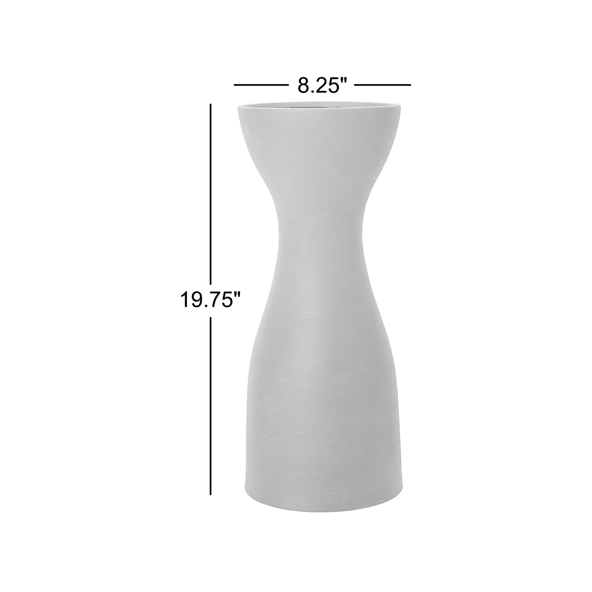 Cazzie Handmade Ceramic Table Vase, 19.75" H x 8.25" W x 8.25" D