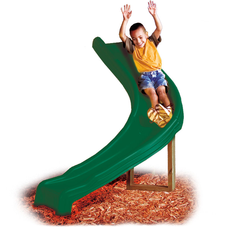 Side Winder Curved Slide for 5' Deck, Forest Green