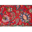 Tapis rouge en laine noué à la main de conception unique 9 pi 8 po x 13 pi 2 po Tabriz 1970S