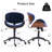 Upholstered Office Chair Adjustable Height Desk & Task Chair With Bentwood Chenille Swivel Chair With Metal Frame-2037668926