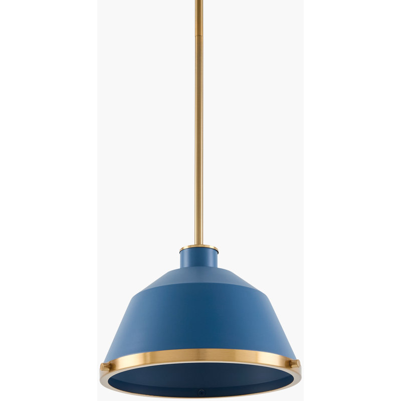 Kurie Pendant, Bleu / laiton