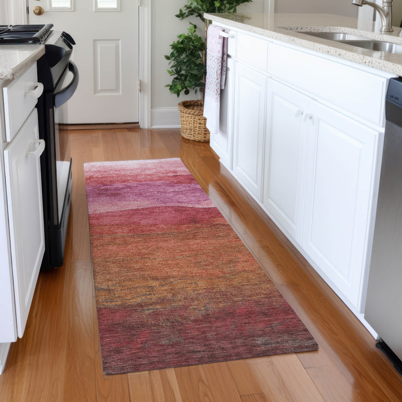 Premium Machine Washable Mehara AMF1699 Stripes Rug, Runner 2'3" x 7'6"