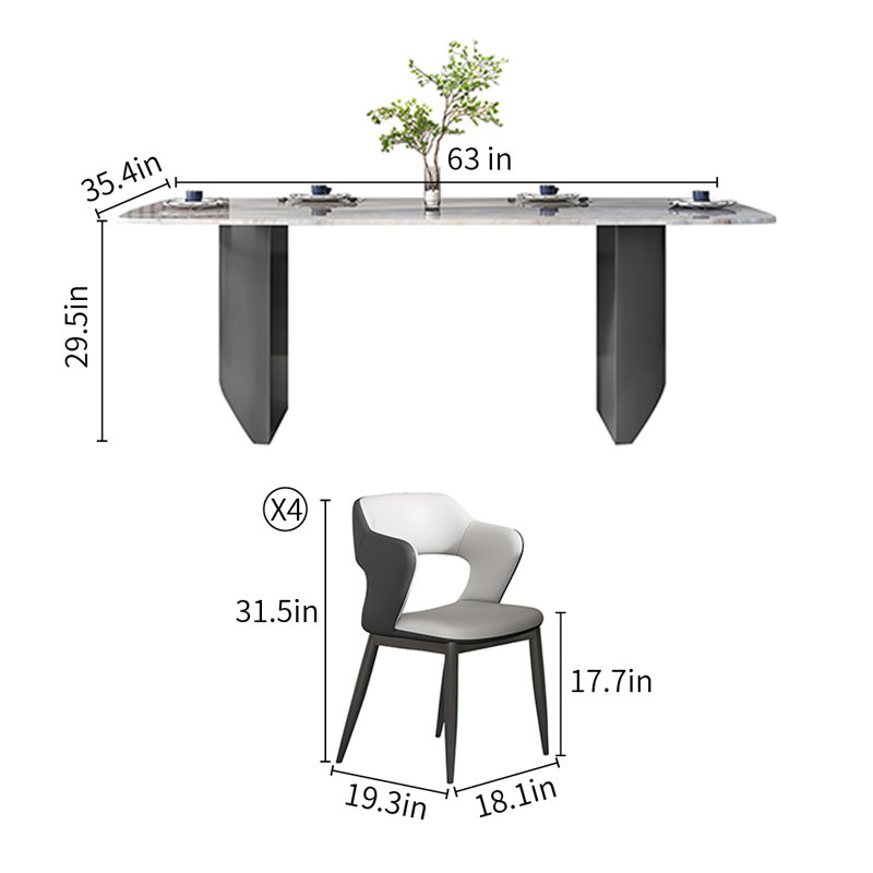 Ensembles de table de salle à manger modernes Modern, 5