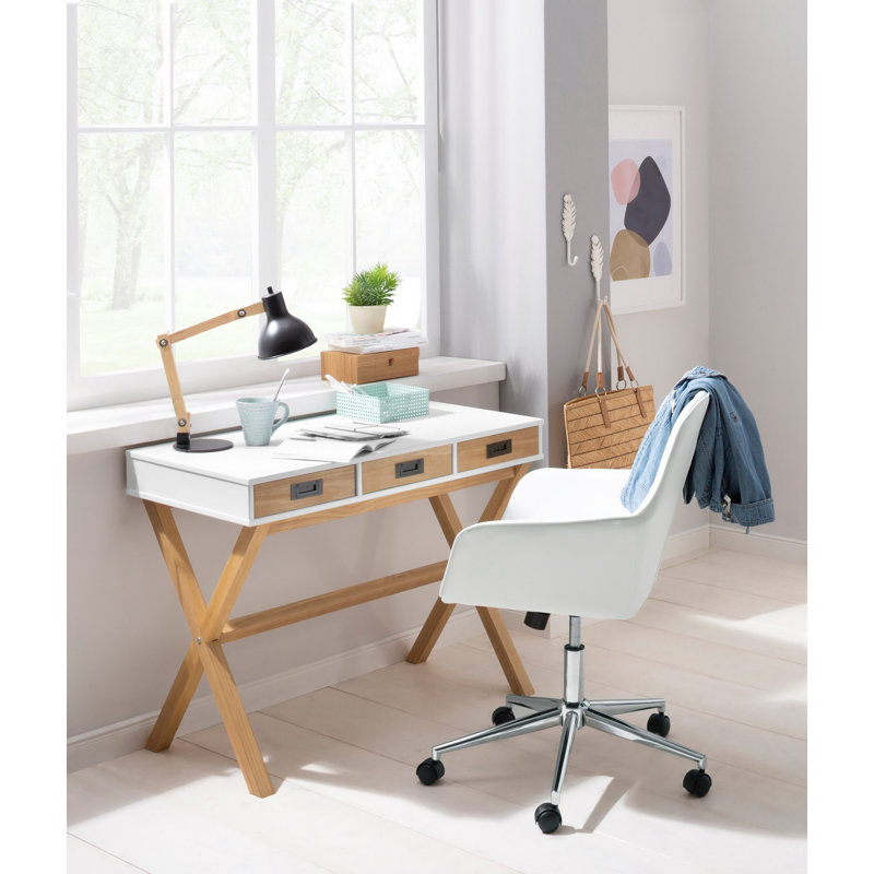 Iceland Solid Wood Base Writing Desk