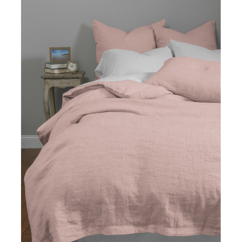 Darama Ash Grey Linen Sham, Standard, Camel