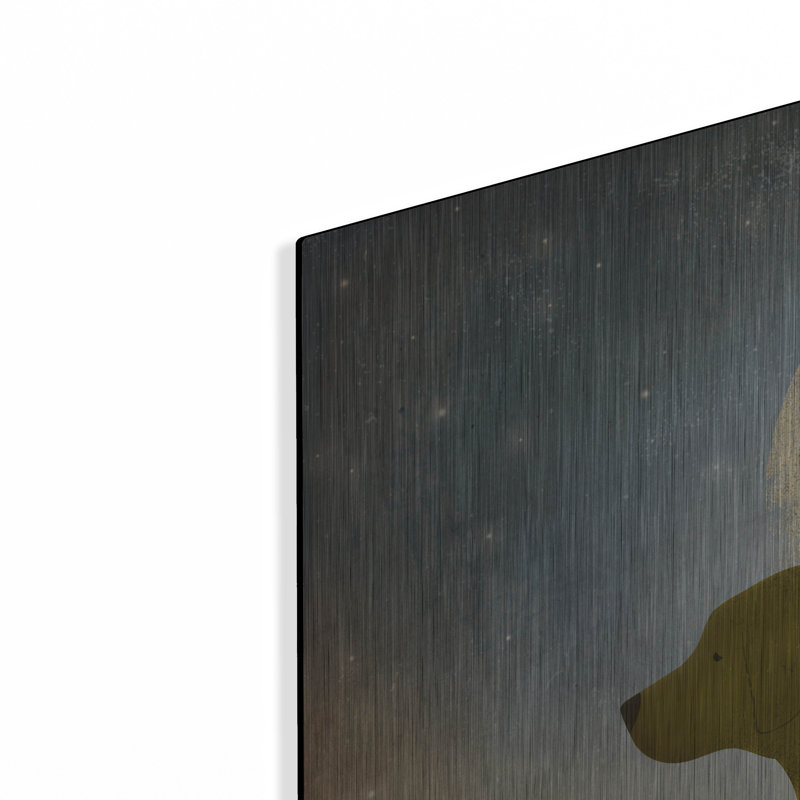 «Moonrise Yellow Dog» par Ryan Fowler, H 36 po x l 36 po