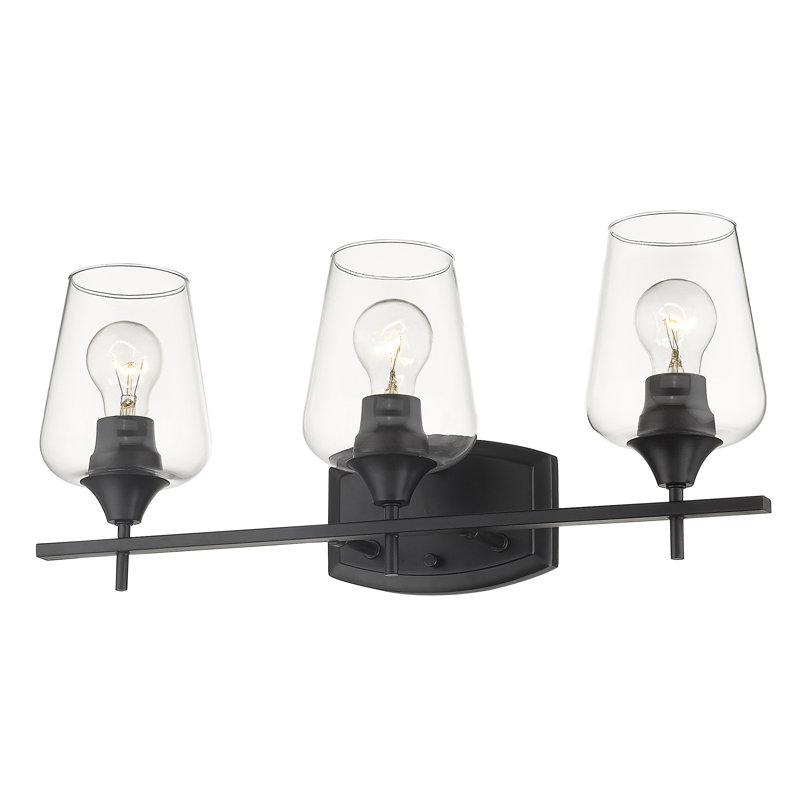 Dahlya 3 - Light Dimmable Vanity Light, Matte Black