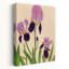 Art mural vibrant, iris mauves délicats, iris-52043714