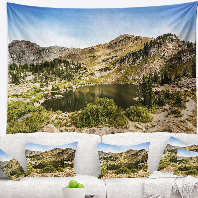 Tapisserie «Landscape Secret Lake at Albion Basin», H 32 po x l 39 po