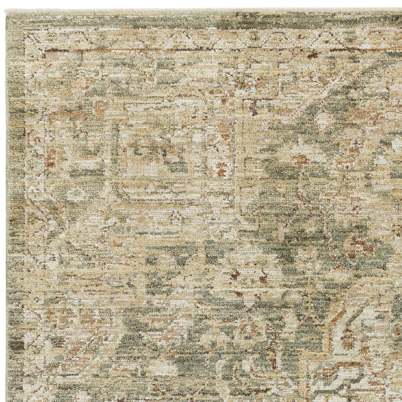 Madeleine Serapi Vintage Green Area Rug, Rectangle 160 x 240 cm