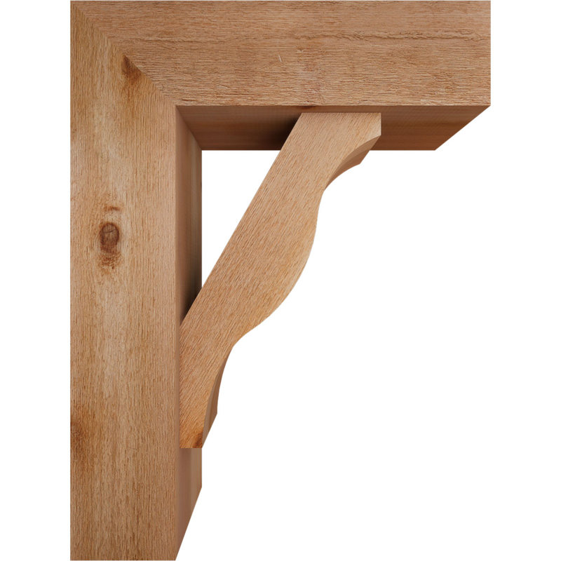 Support Funston Block avec support décalé, 32 x 24, Cèdre rouge occidental de l 8 po (scié brut)