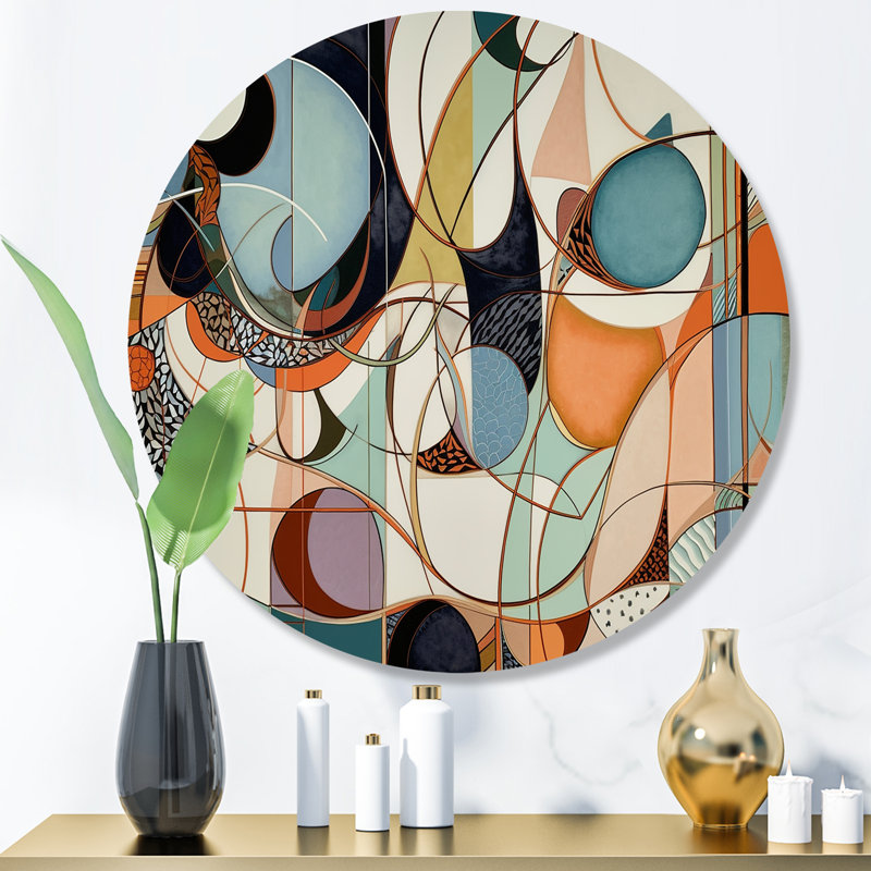 Décoration murale pastel couleur boho II - Minimalisme, H 16 po x l 16 po x P 1 po