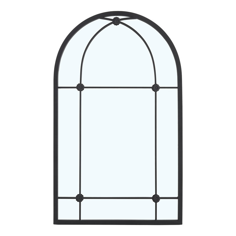 Iron Bowfront Mirror