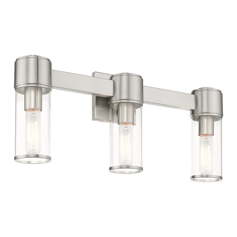 Barbette 3 - Light Dimmable Vanity Light, Brushed Nickel