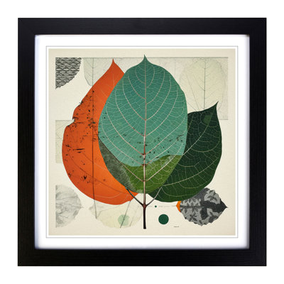 Leaf Bauhaus No.3 - Framed Print
