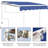 BESUNYST 63.6'' Fabric Cover Retractable Patio Awning-66013905-63927404