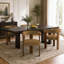 Chaise de salle à manger cylindrique en chenille de style milieu du siècle avec structure en noyer (lot de 2)-353656096-450624625