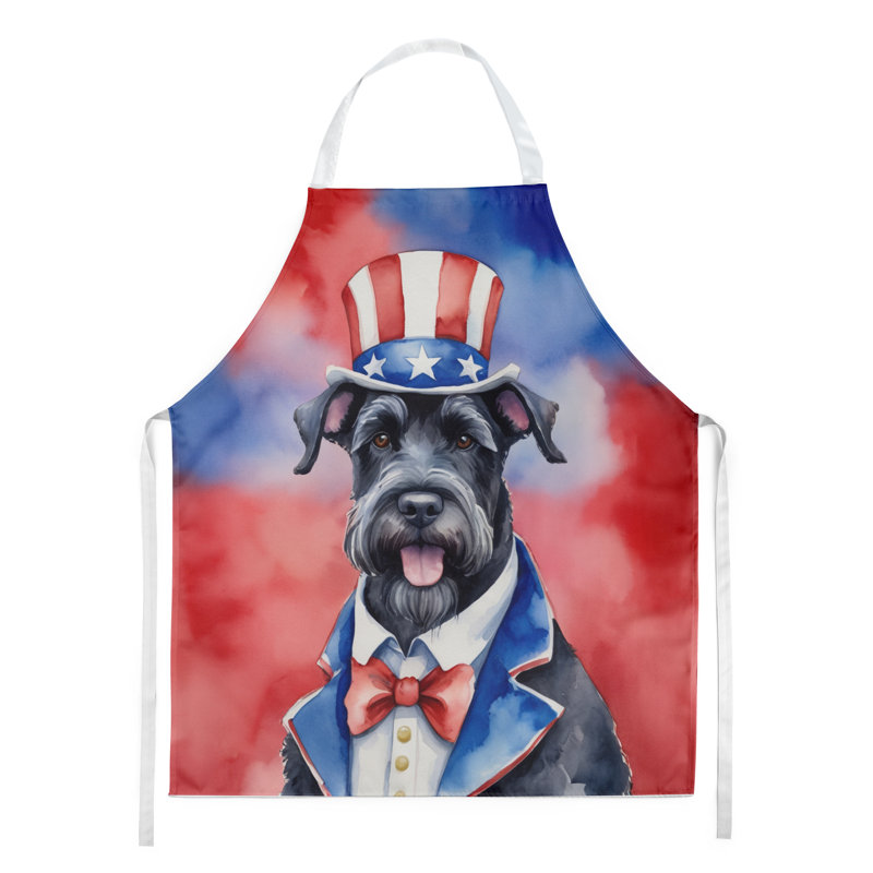 Patriotic American Apron, Giant Schnauzer