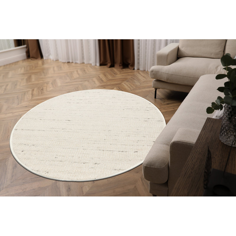 Round Omariana Wool Area Rug, Round 120cm