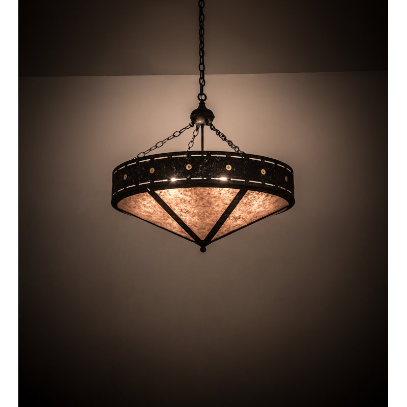 Luminaire suspendu bol à 6 lumières Craftsman