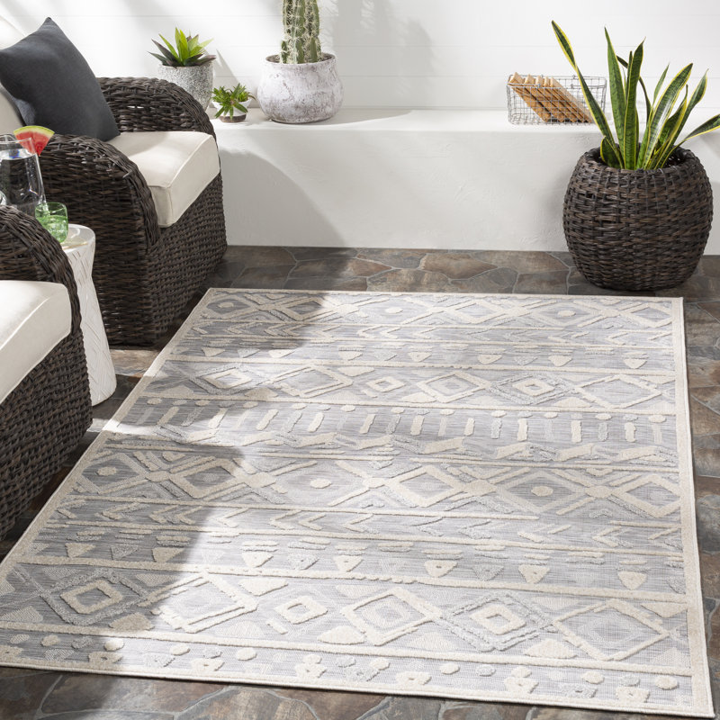 Margaux Southwestern Indoor / Outdoor Rug, Rectangle 6'7" x 9'
