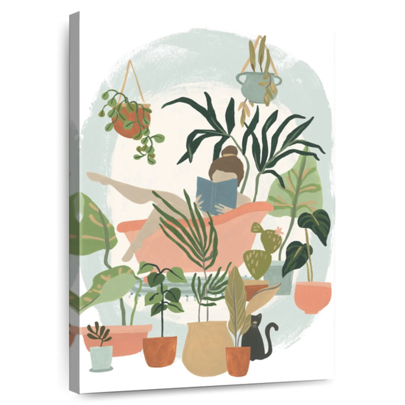 Plant Lady Bath I, 51" H x 34" W