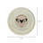 Layered Round Frame, White - 3”