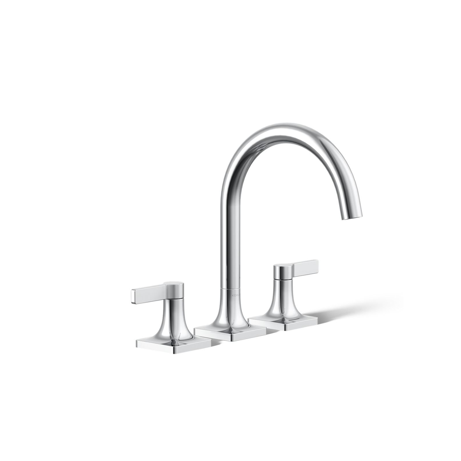 Deck Mounted Bath Faucet, Polished Chrome
