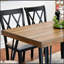 Ensemble de salle à manger 5 pièces avec table à épingle et chaises à dossier croisé Arroyo, parfait pour les espaces modernes et compacts