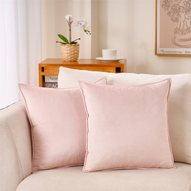 Coussin réversible , Rose clair