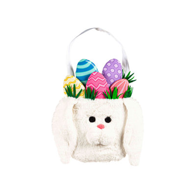 Décoration de porte de panier de lapin de Pâques Dzesmina