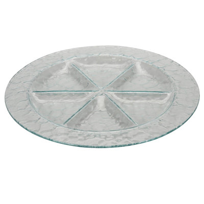 Symple Stuff Glass Divided Serving Dish